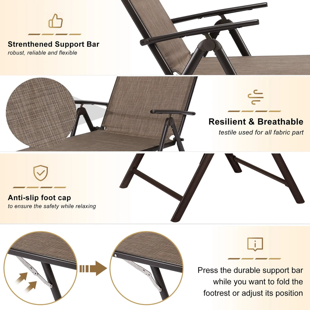 Gray Set of 2 Textile Outdoor Chaise Lounge T420059