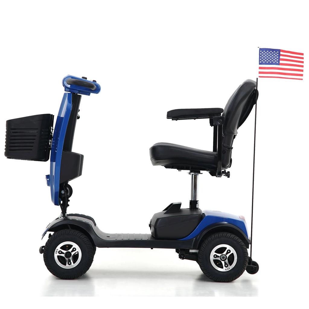 Blue 4 Wheel Mobility Scooter with Seat F286717