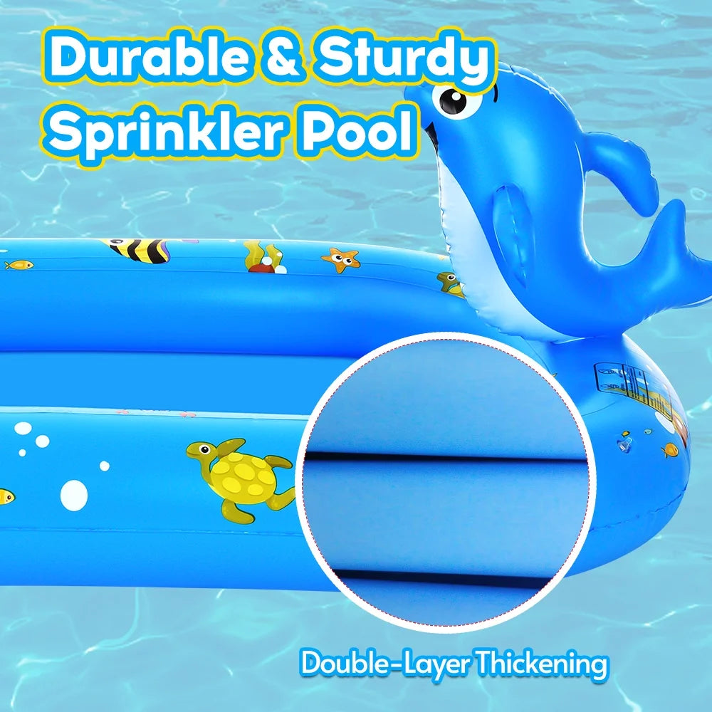 Inflatable Sprinkler Pool 170 * 101cm / 67 * 40in B20532