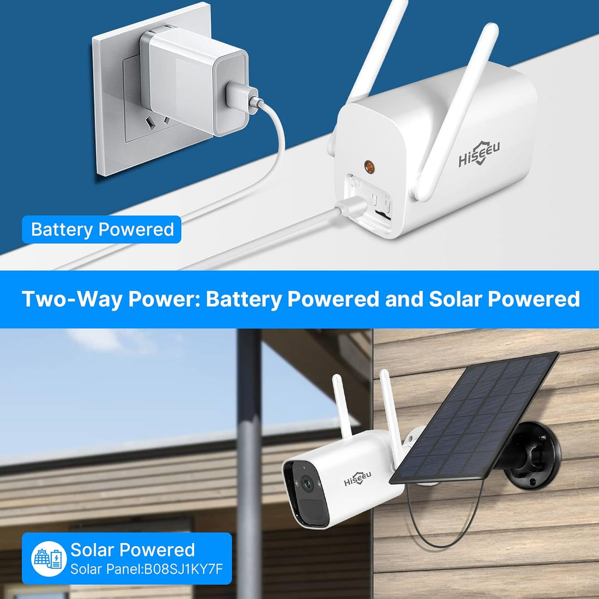 3-Cam Wireless Security Camera System with Color Night Vision F512023