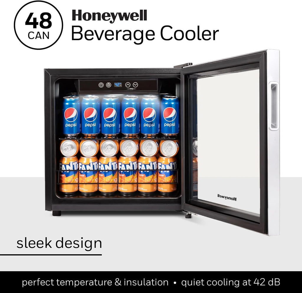 48 Can Mini Fridge with Glass Door S590