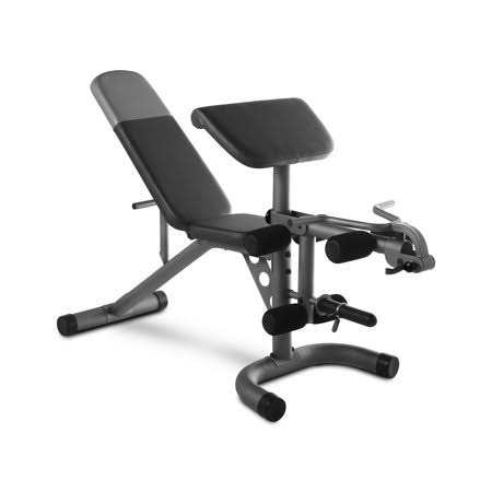 Olympic Workout Bench with Removable Preacher Pad and Integrated Leg Developer Q841