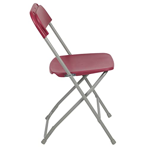 Set of 10 Black Plastic Folding Chairs P3759