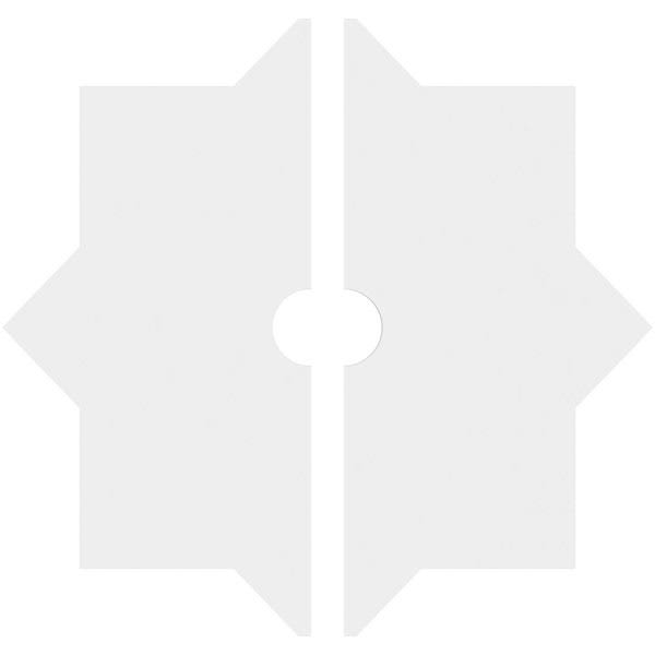 26 inchod x 3 inchid x 14 1/4 inchc x 1 inchp Architectural Grade PVC Ceiling Medallion, Two Piece O2548