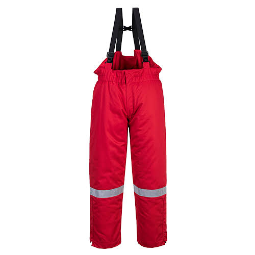 Red FR Anti-Static Winter Salopettes A548