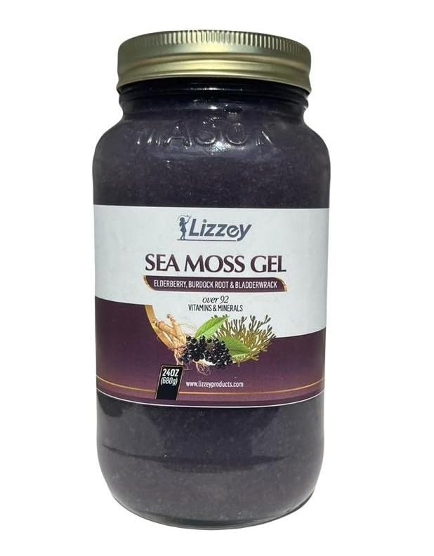 Organic Elderberry Burdock Root Bladderwrack Sea Moss Gel Supplement C3705