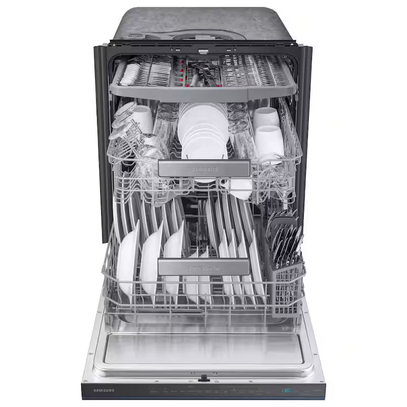 24 in. Navy Steel Smart Built-in Tall Tub Dishwasher with Stainless Steel Tub F4910