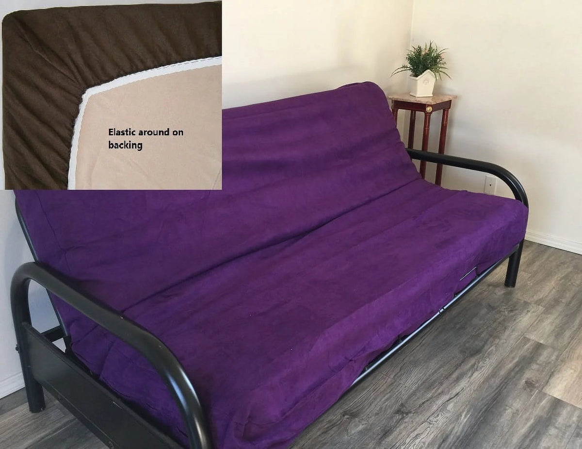 Purple Micro-Suede Fitted Futon Cover G27419