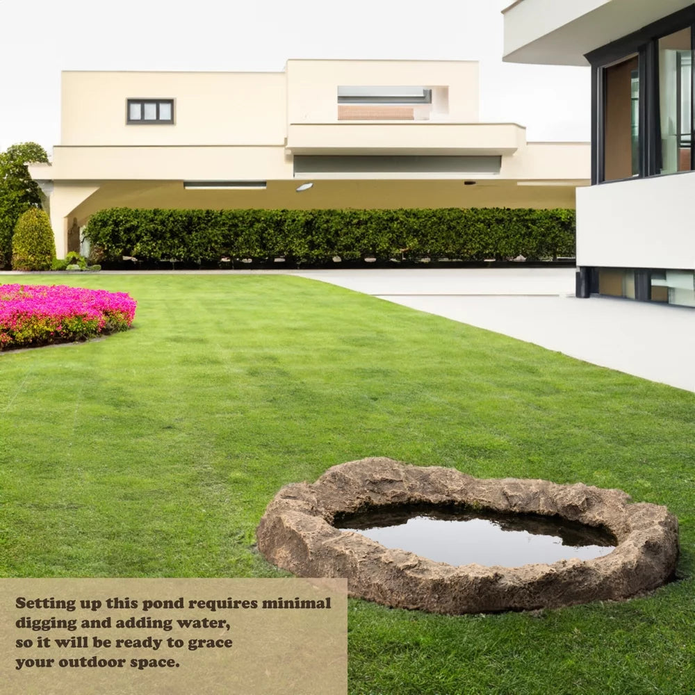Faux Rock Fiberglass Garden Water Pond D509228