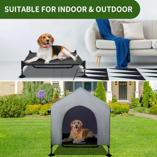 42" Elevated Dog Cot with Canopy T705