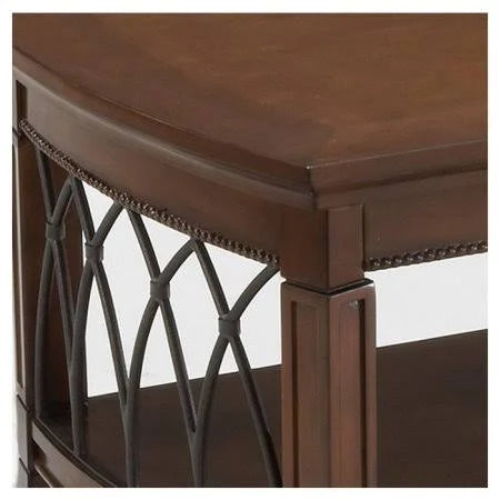 Cherry Metal Cocktail Table Q166305