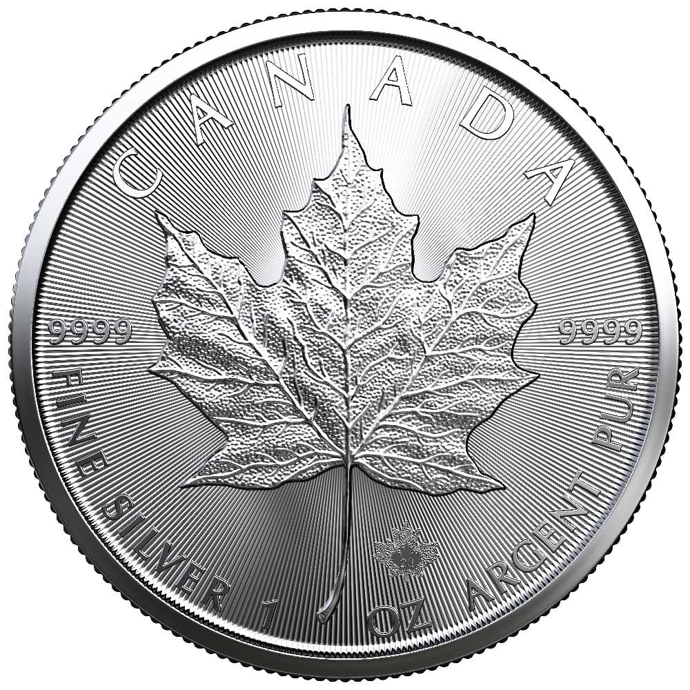 25 - 2023 $5 Silver Canadian Maple Leaf 1 oz BU T61029