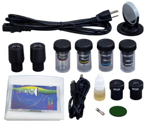 40X-2000X Built-in 3.0MP Digital Camera Compound LED Binocular Microscope with Vinyl Carrying Case X112876