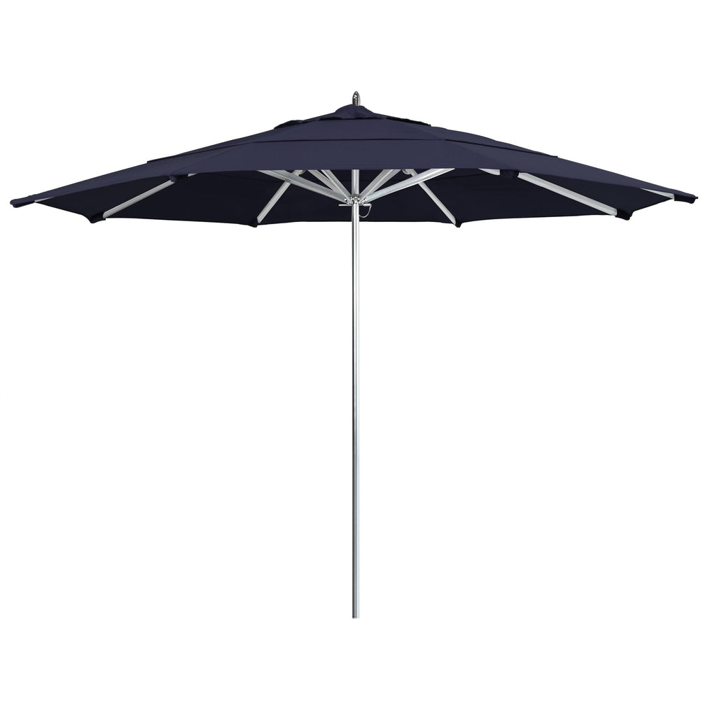 Navy Aluminum Pole Market Umbrella with Push Lift I450583