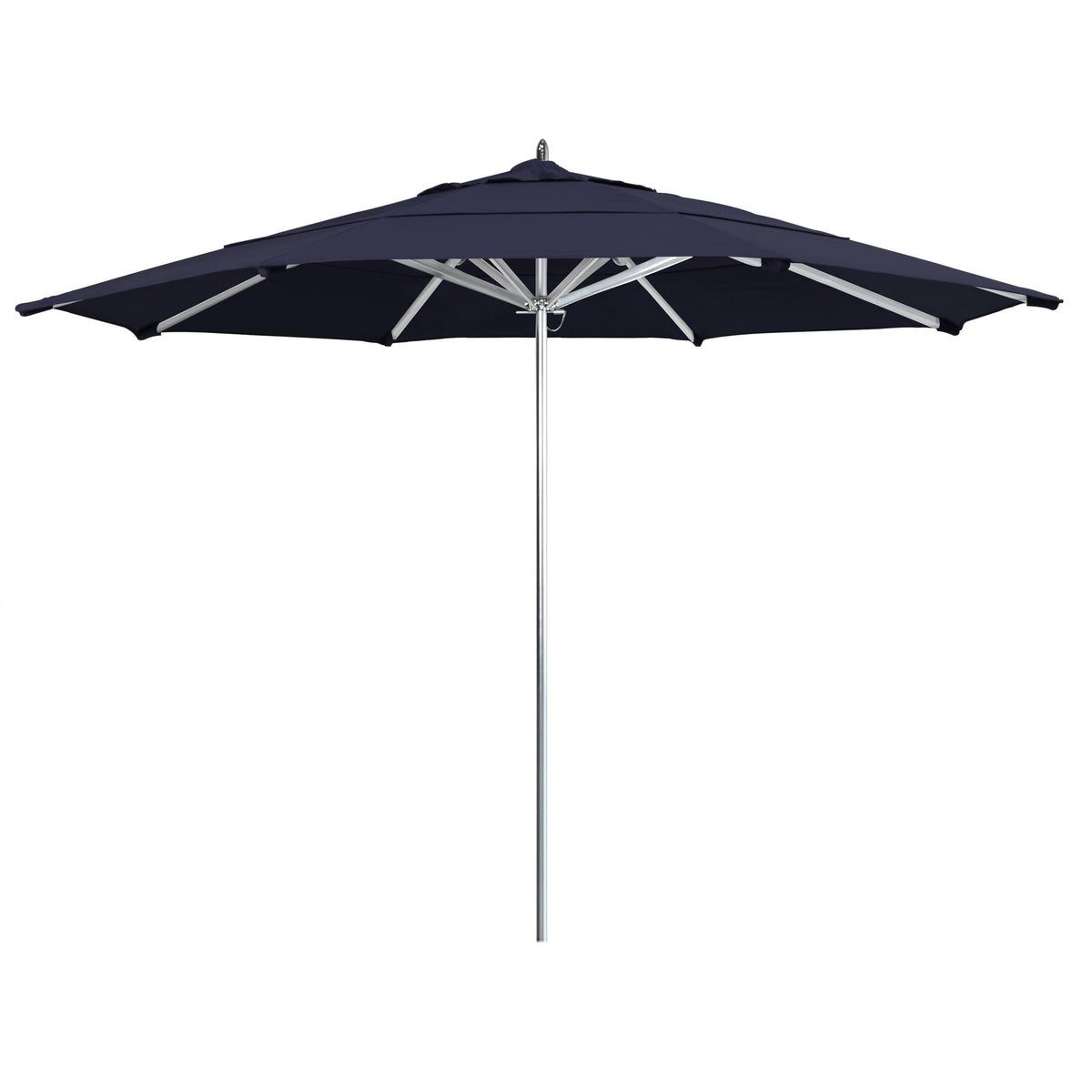 Navy Aluminum Pole Market Umbrella with Push Lift I450583