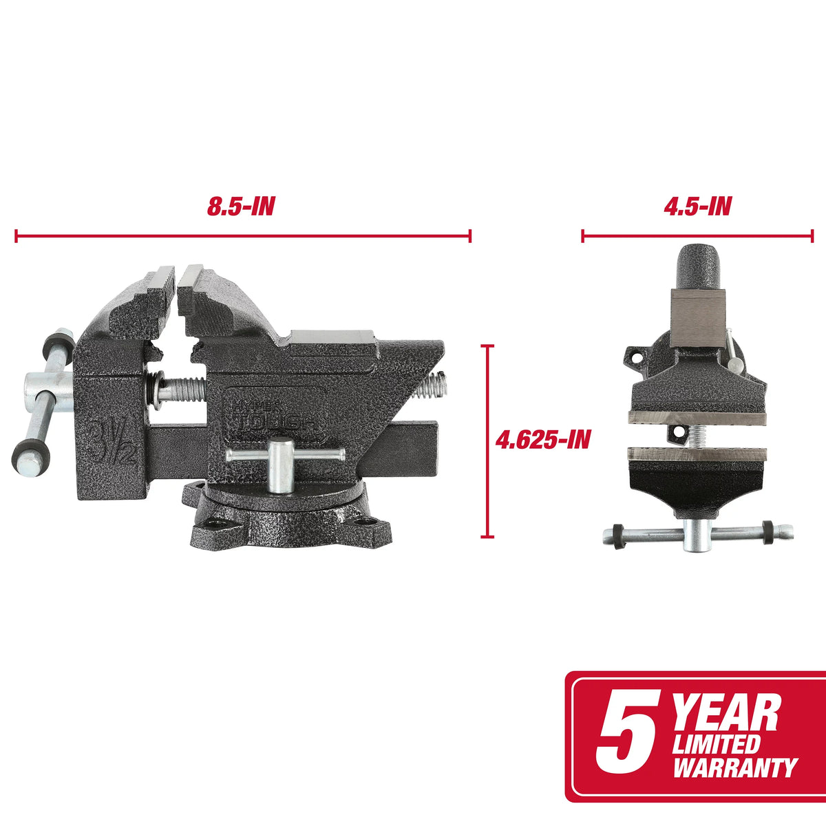 3-1/2-Inch Light-Duty Vise F471