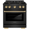 30 4.2 cu. ft. Gas Range with Convection Gas Oven in Black Stainless Steel O332