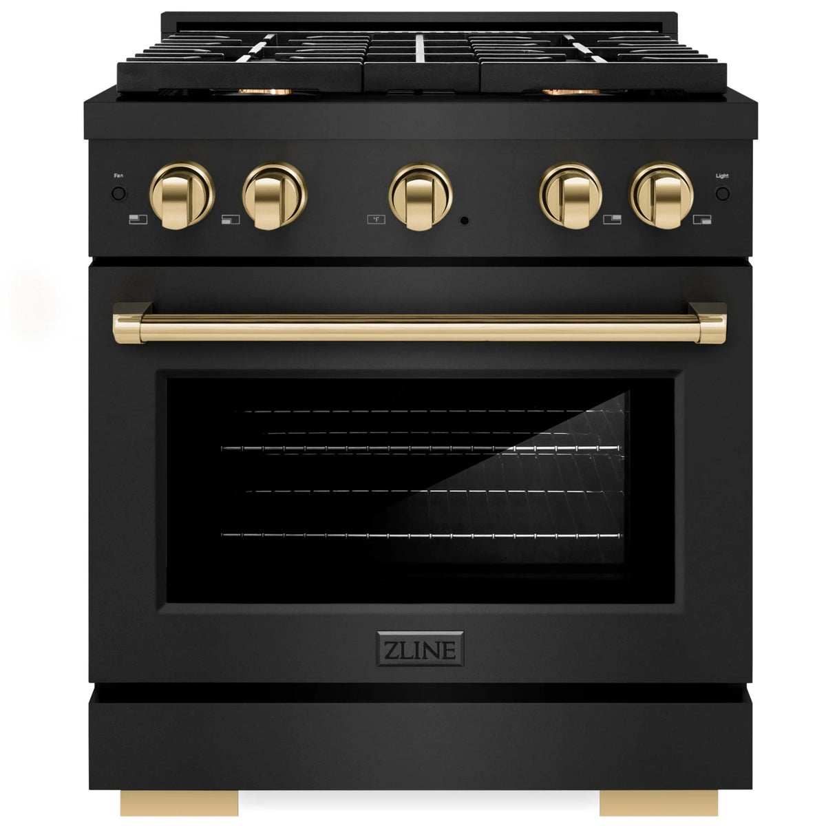 30 4.2 cu. ft. Gas Range with Convection Gas Oven in Black Stainless Steel O332