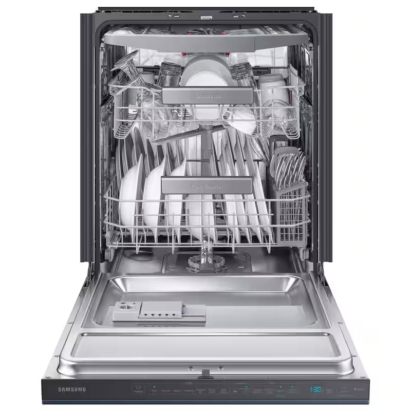 24 in. Navy Steel Smart Built-in Tall Tub Dishwasher with Stainless Steel Tub F4910