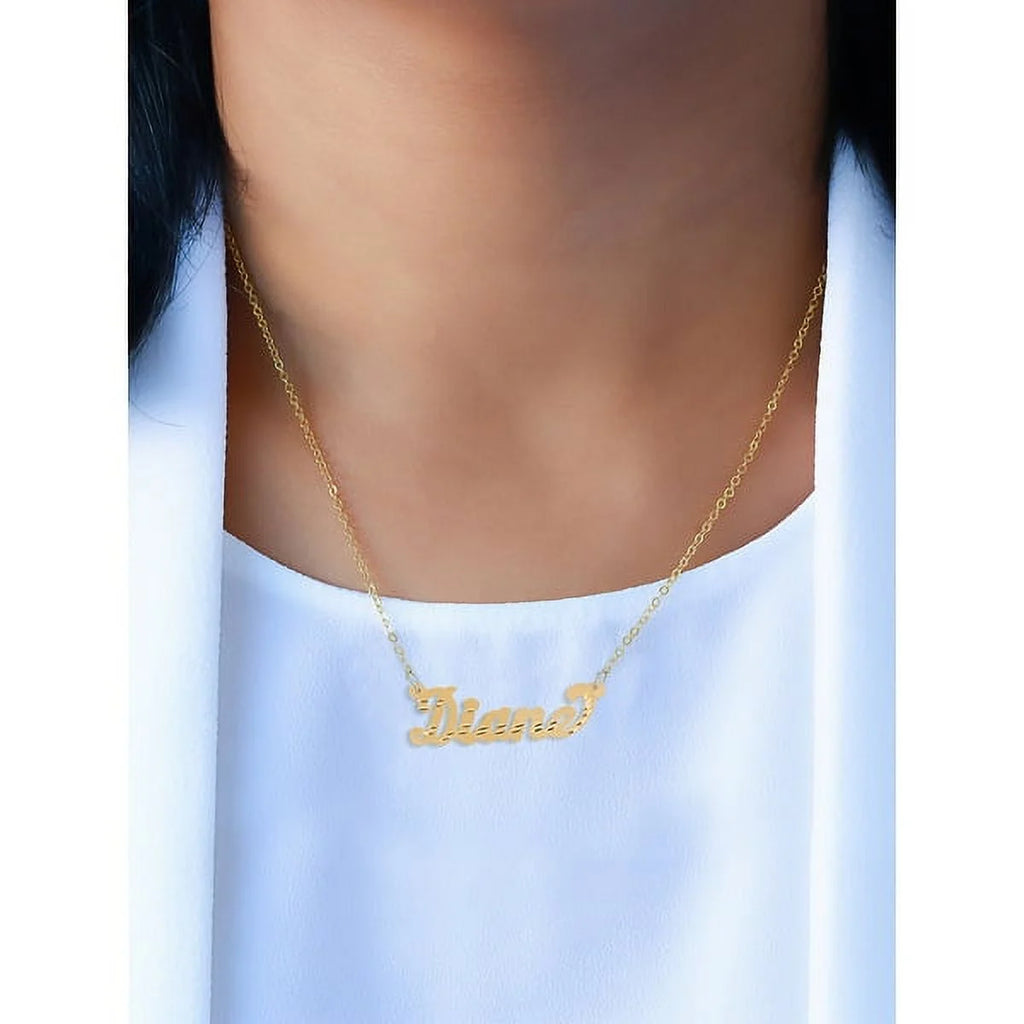 Diamond Cut Name Necklace A74567