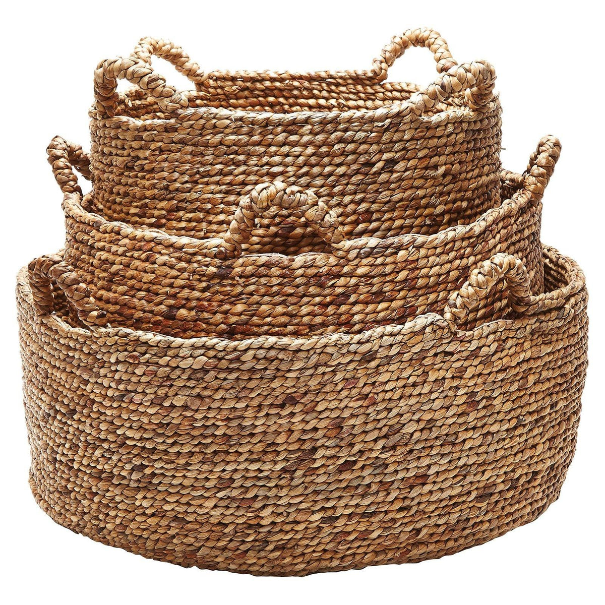 Natural Low Rise Baskets (Set of 3) T980