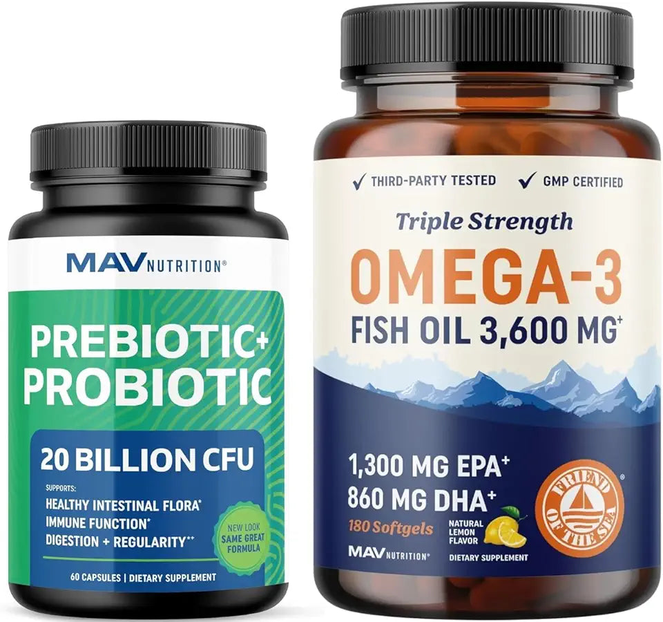 Omega 3 Fish Oil and Probiotic Capsules Q8381