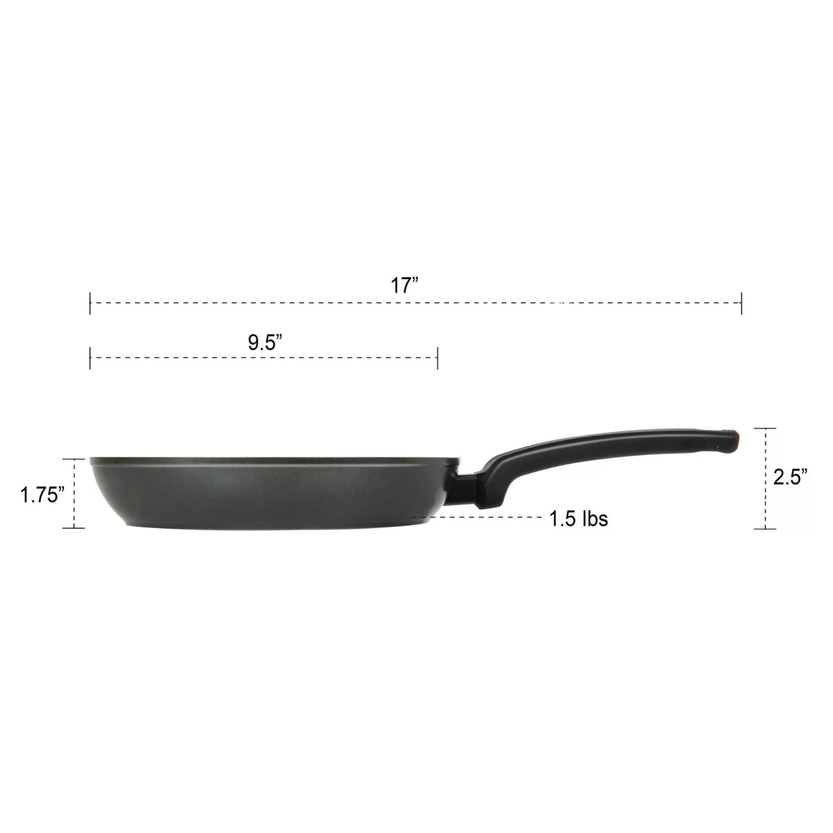 9.5 in. Ceramic Non-Stick Fry Pan & Skillet Q3087