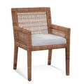 Bisque/Woven Beige Stripe Dining Chair I707391