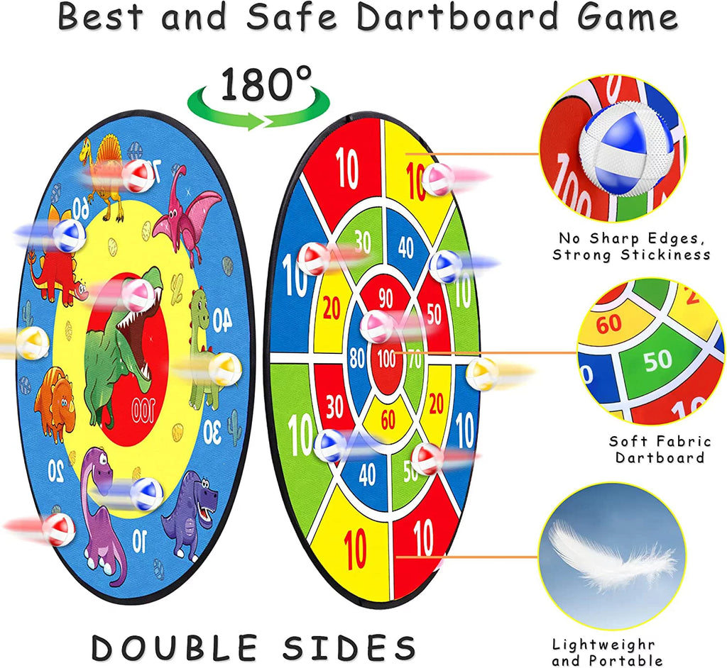 26" Double Sided Dart Board with 16 Sticky Balls W964400