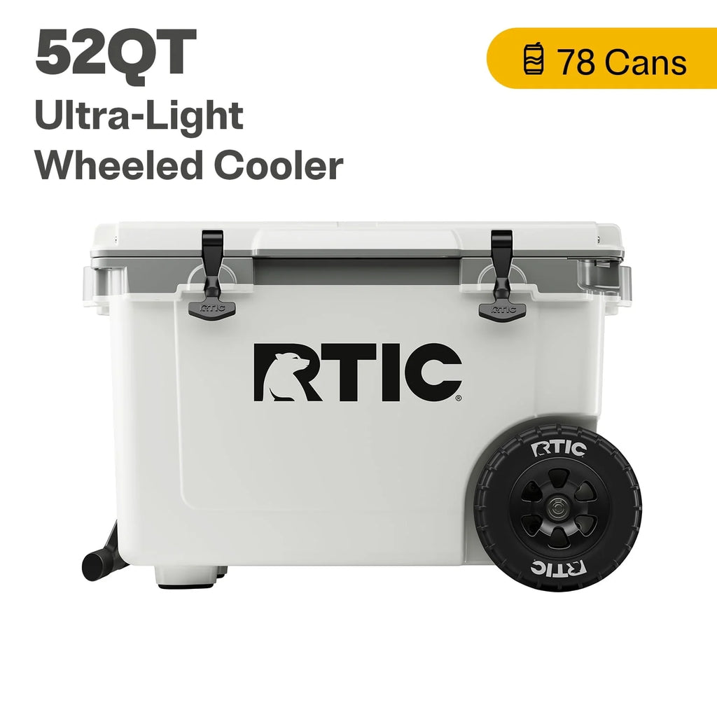 52 QT Wheeled Hard-Sided Ice Chest Cooler D171