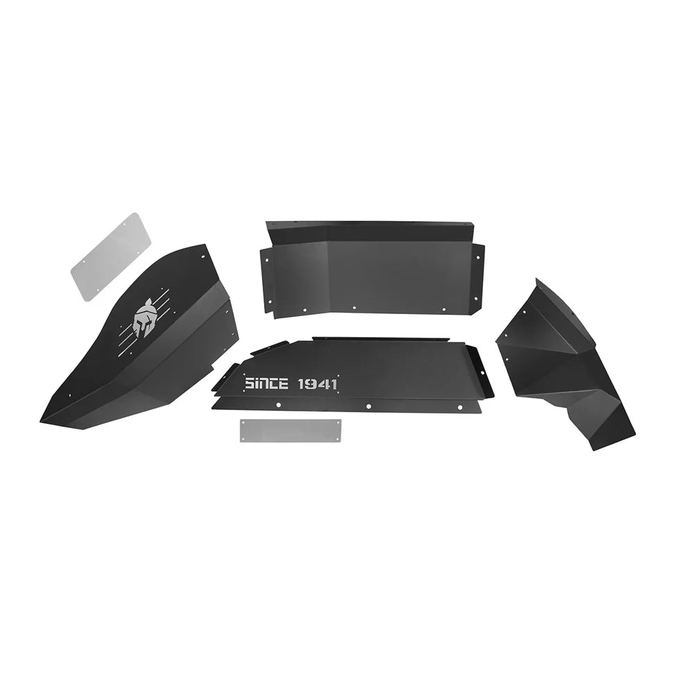 2Pcs Black Steel Rear Inner Fender Liners U56717
