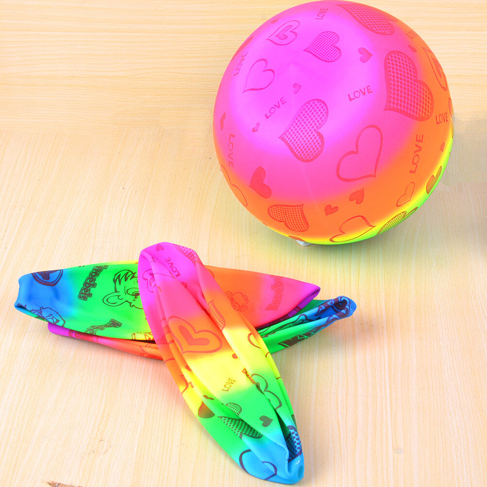 Rainbow Inflatable Beach Volleyball Toys 3pcs O69349