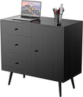 White 32 Inch Wood Sideboard Cabinet with 3 Drawers E258384
