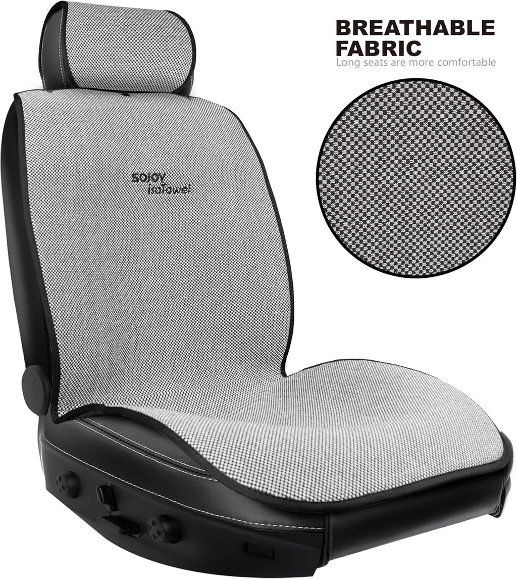 Black and White Car Seat Cushion Cover for Front of 2 Seats M738