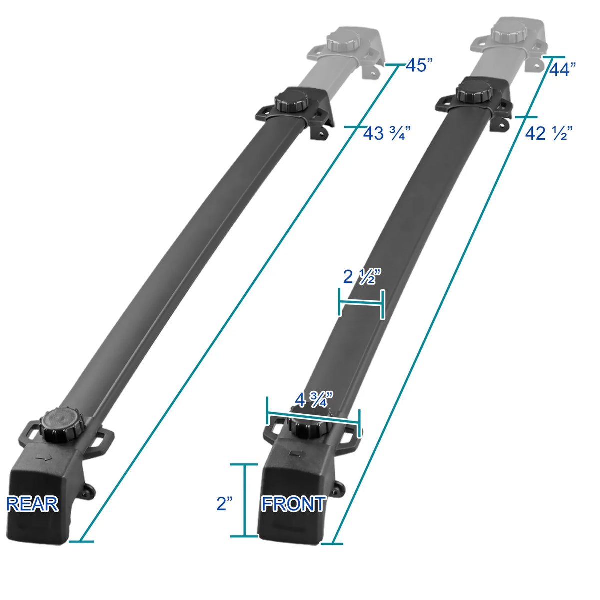 Black Aluminum Roof Rack Cross Bar F261893