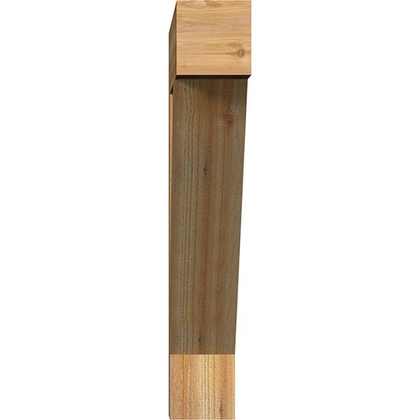 Traditional Block Rough Sawn Bracket, Western Red Cedar S7339