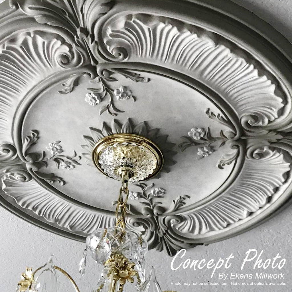 Carlsbad Ceiling Medallion, Hand-Painted Rich Gold C649