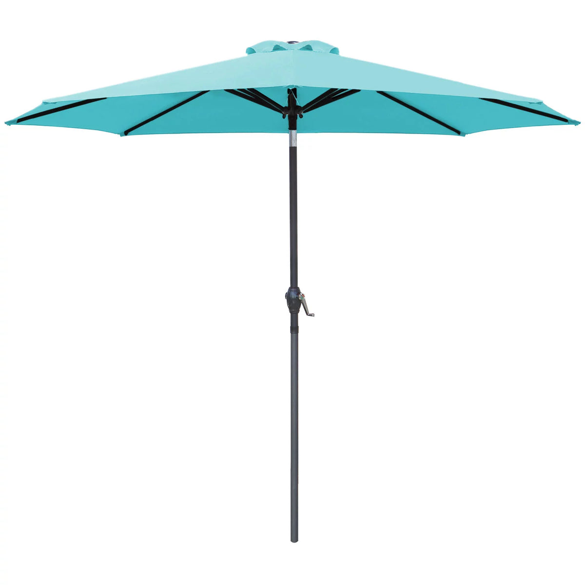 9' Blue Patio Umbrella with Push Button Tilt I999