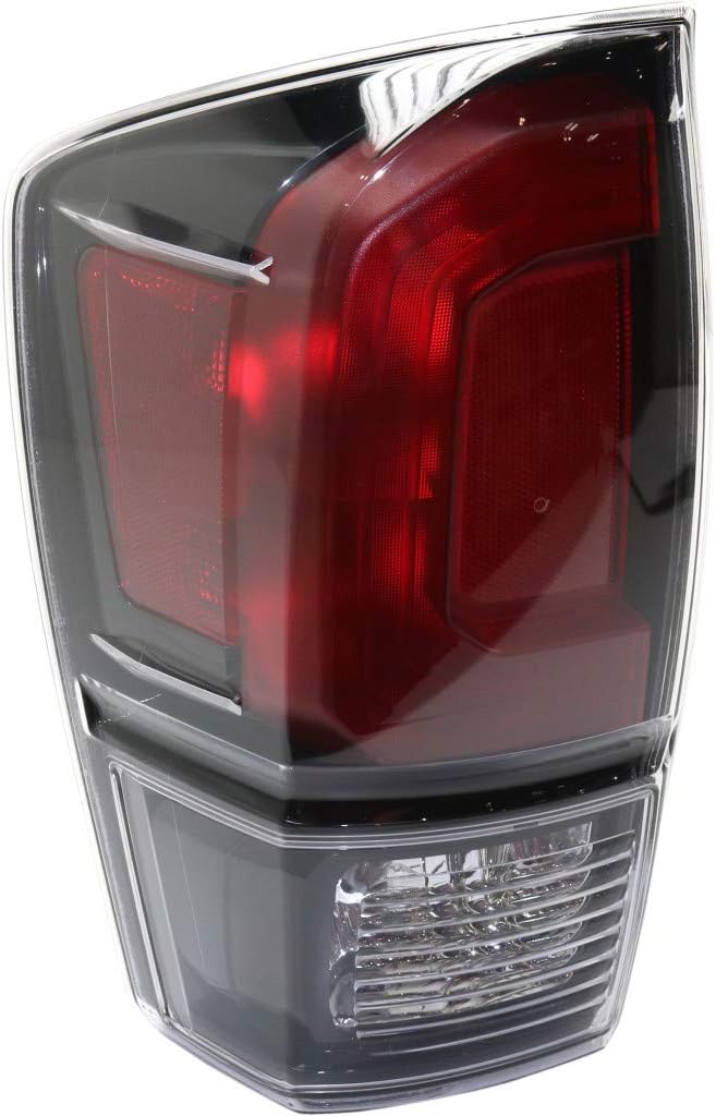Tail Light Assembly Black Bezel Clear Lens Driver Side M783
