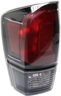 Tail Light Assembly Black Bezel Clear Lens Driver Side M783