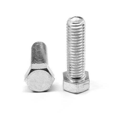 7/16 inch-14 x 4 inch Coarse Thread Grade 5 Hex Bolt Medium Carbon Steel Zinc Plated Pk 25 D50320