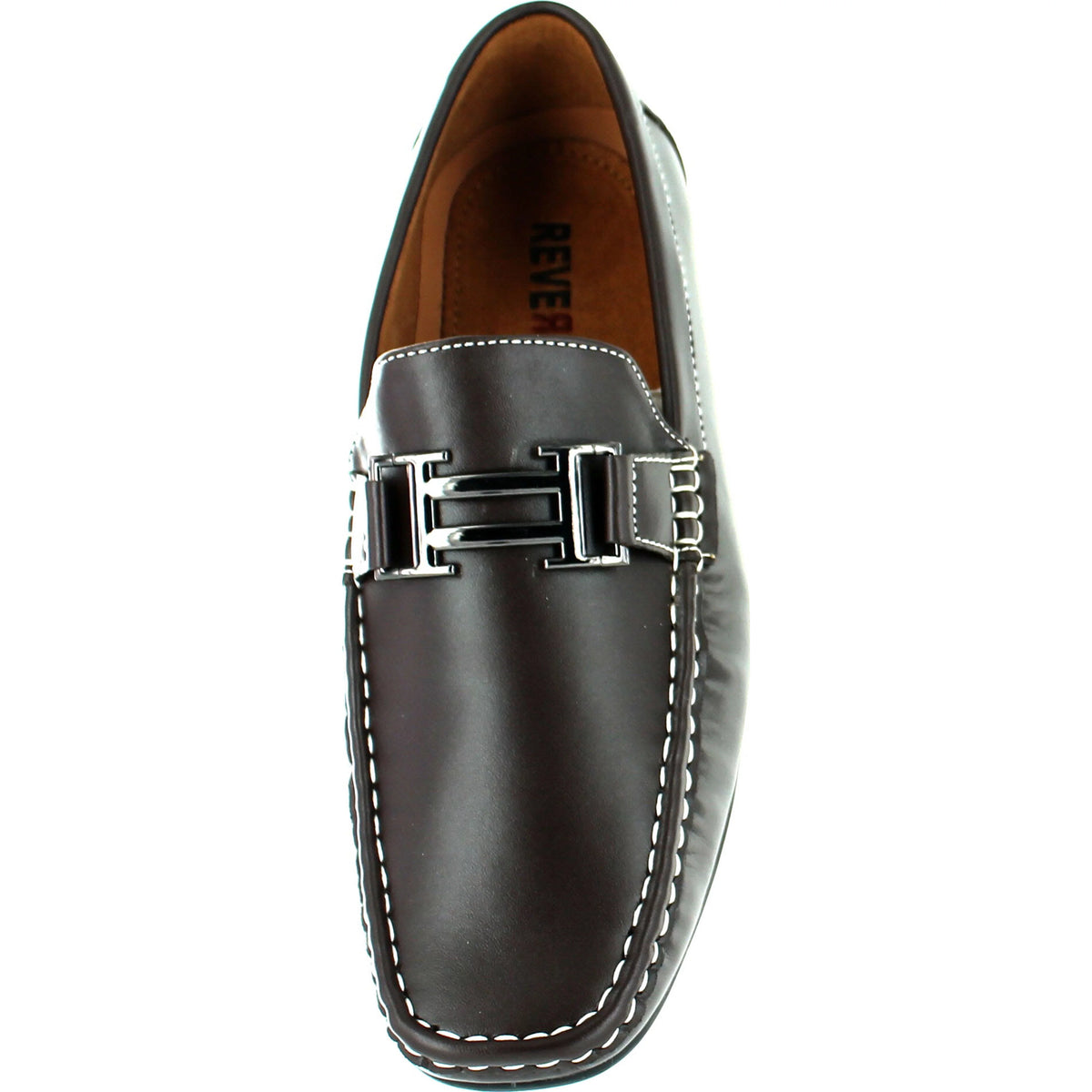 Mens European Style Casual Loafers with Chain N91471