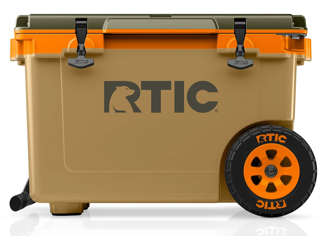 52 QT Wheeled Hard-Sided Ice Chest Cooler D171