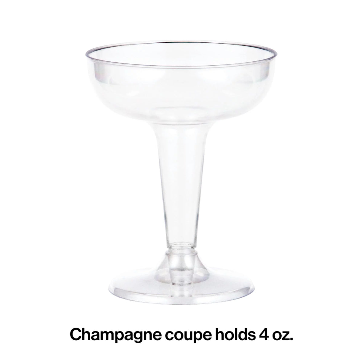 54 Clear Champagne Coupes 4 oz Y563365