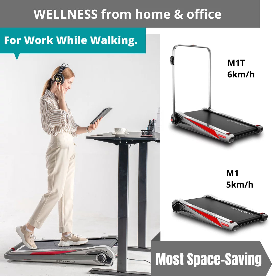 Motorized Folding Walking Treadmill with Handrails G1018