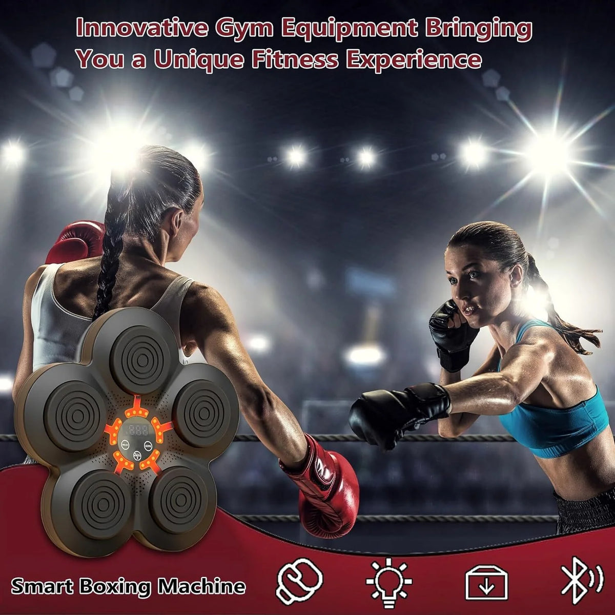 Wall Mounted Bluetooth Music Boxing Machine with Boxing Gloves T249