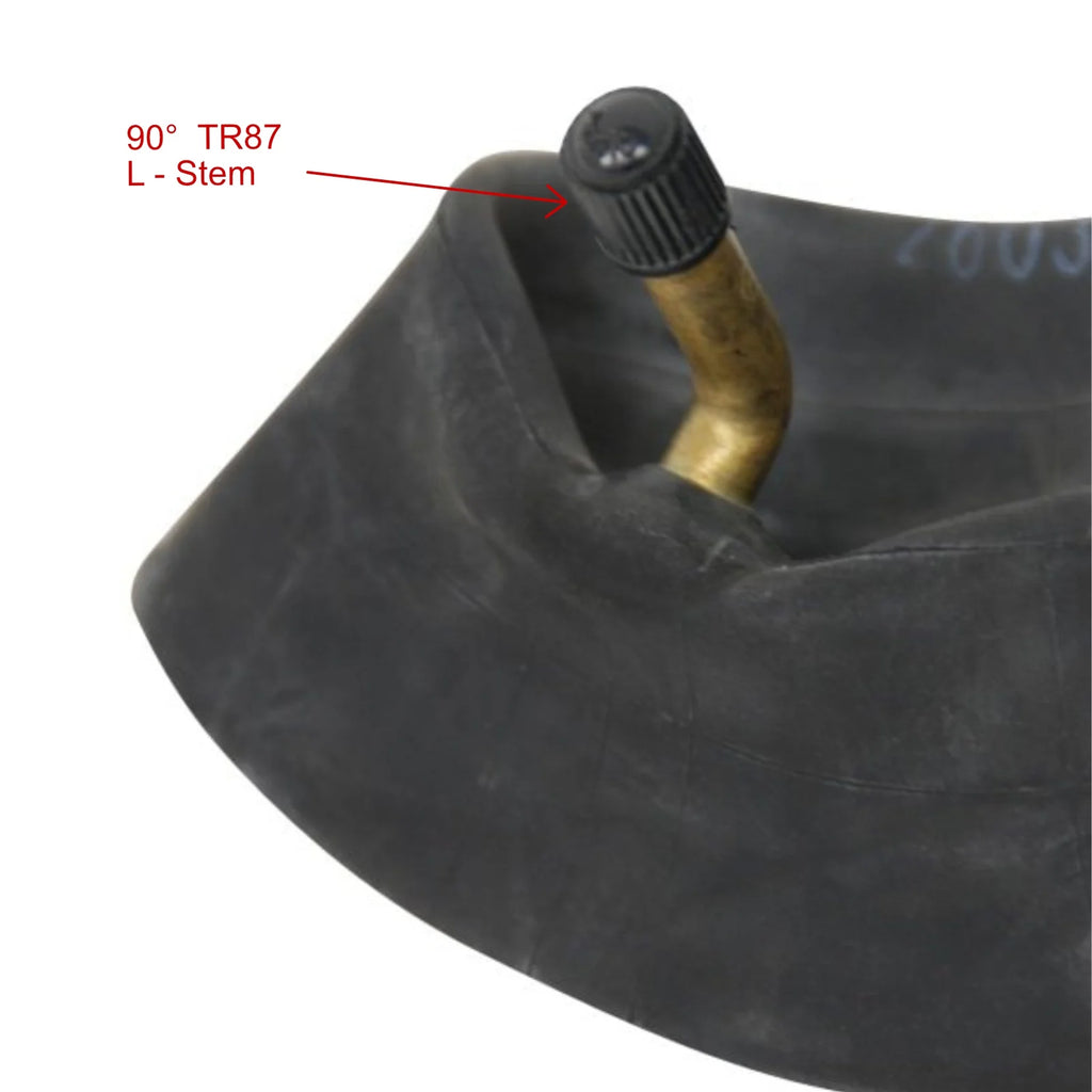 (2) Tire Inner Tubes 4.10x4 3.50x4 90° Bent Valve Stem J16431