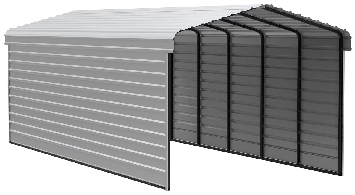 Galvanized Steel Carport Kit, 12' x 29' x 9' Q462808