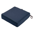 Square Patio Lounge Seat Cushion, Heather Indigo Blue - 25 x 25 x 5 in. J171