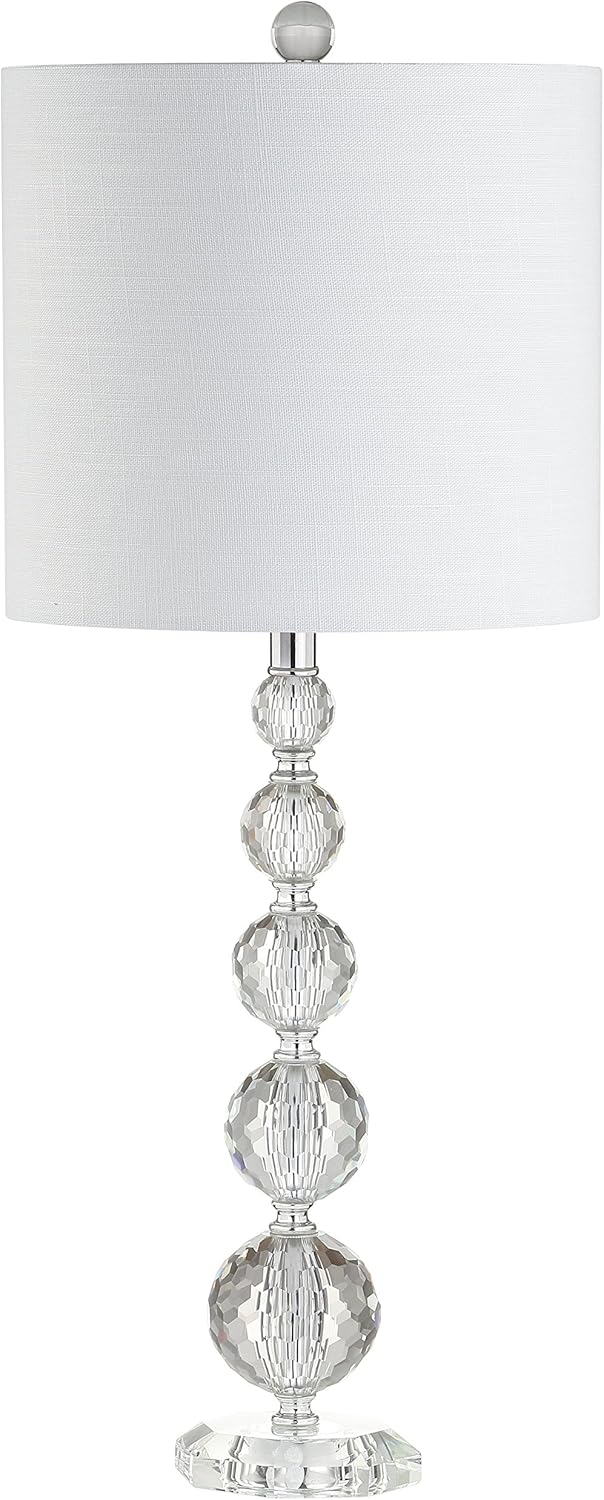 Crystal LED Table Lamp, Clear/Chrome, Set of 2 S5655